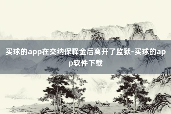 买球的app在交纳保释金后离开了监狱-买球的app软件下载